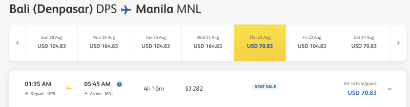 Cebu sales for May-August: flights between the Philippines and Southeast Asia from 2,900 rubles