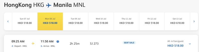 Cebu sales for May-August: flights between the Philippines and Southeast Asia from 2,900 rubles