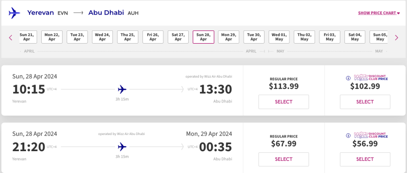 Direct flights from Yekaterinburg to Yerevan this week for 5899 rubles one way/17898 rubles both ways + options to continue the trip