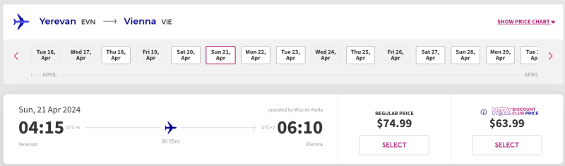 Direct flights from Yekaterinburg to Yerevan this week for 5899 rubles one way/17898 rubles both ways + options to continue the trip