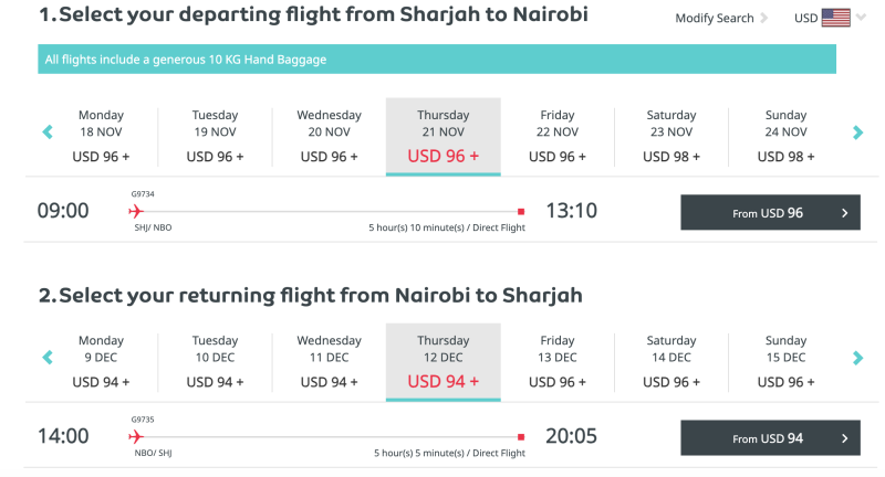 You can also: from Kazan, Samara, Ufa, Yekaterinburg and Moscow in November-March to the UAE for 18,000 rubles back and forth, to Kenya, Uganda or Southeast Asian countries from 35,000 rubles in both directions