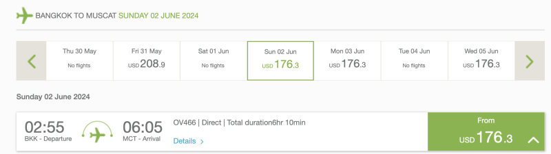 Moscow — Bangkok tonight for 4,600 rubles + 5 options to return back