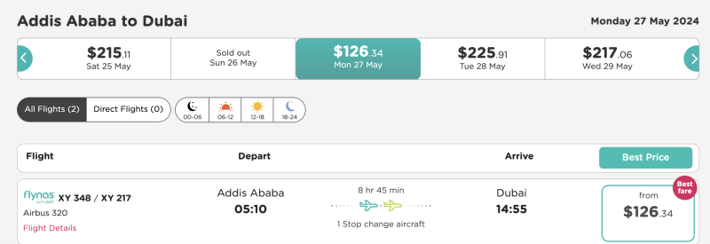 Seychelles + Ethiopia + UAE in one May trip from Moscow for 52400 rubles