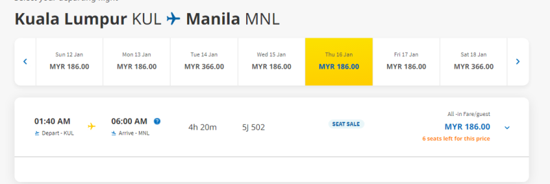 Cebu Pacific Big Sale: flights for 1 PHP + fees