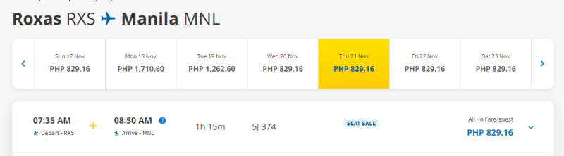 Cebu Pacific Big Sale: flights for 1 PHP + fees