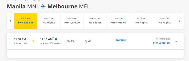 Cebu Pacific Big Sale: flights for 1 PHP + fees