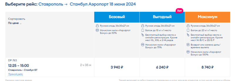 Direct flights from Kazan, Sochi, MinVod, Makhachkala, Volgograd and Stavropol to Turkey for 3900-4500 rubles