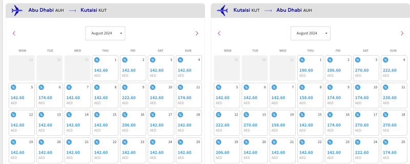 Minus 20% of Wizz on flights from/to Abu Dhabi in summer