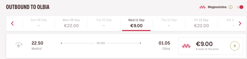 Flights to Spain, Italy, Greece and a little bit between in September for 860 rubles