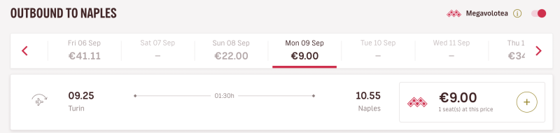 Flights to Spain, Italy, Greece and a little bit between in September for 860 rubles