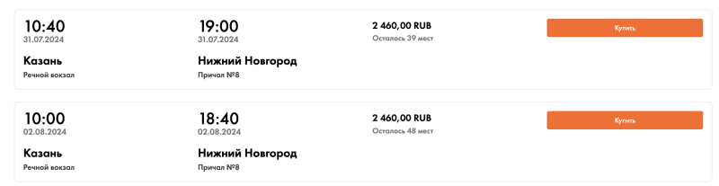 Inexpensive and short cruise from Kazan in July (!): two nights on the Volga from 5,180 rubles per person