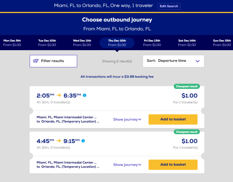 Megabus: US bus tickets for $1