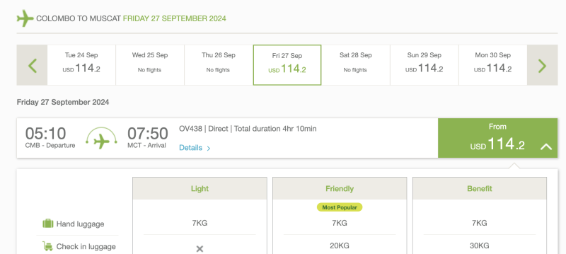 Salaam — in half! Direct flights between Oman and Thailand/Sri Lanka for 9900 rubles in September-December + many flights in the Middle East