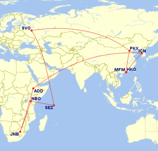 Seychelles + South Korea + Macau + Hong Kong + Kenya + Ethiopia from Moscow for about 107.999 rubles and almost without visas