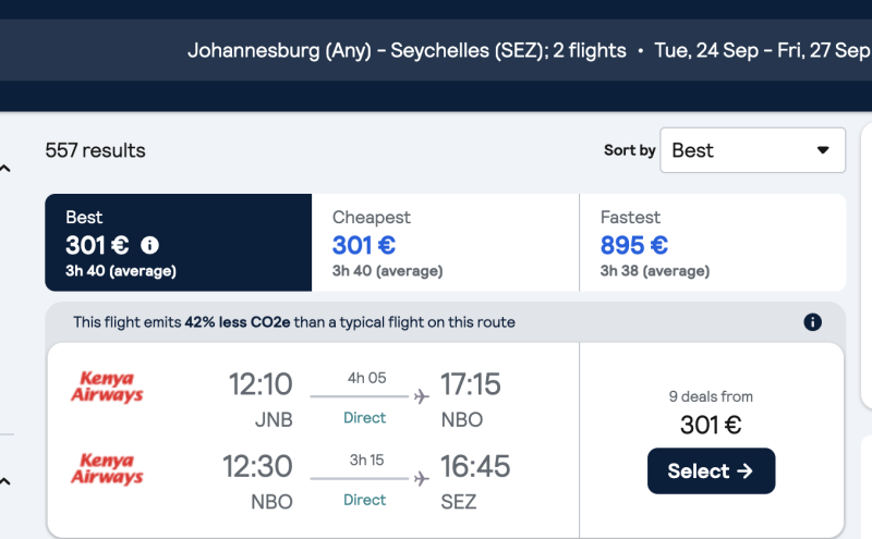 Seychelles + South Korea + Macau + Hong Kong + Kenya + Ethiopia from Moscow for about 107.999 rubles and almost without visas