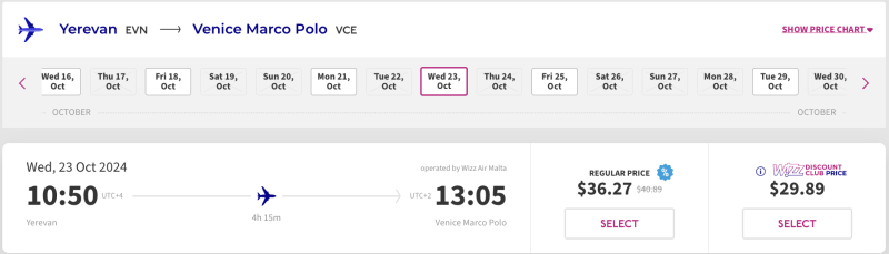 Wizz Air promo: 15% discount on flights in August-September in all directions