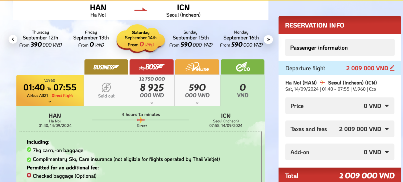 A couple of promotions in Asia: discounted flights to Vietnam, luxury flights to Hong Kong, a new cheap flight from Dalat