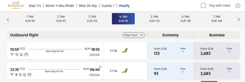 Between the UAE and Europe from 6,600 rubles Etihad + a new conditionally direct flight between Toulouse and Dubai for 8,300 rubles