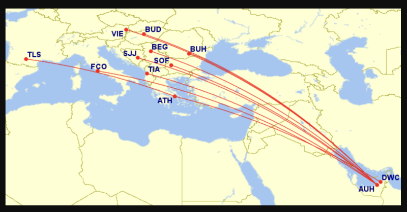 Between the UAE and Europe from 6,600 rubles Etihad + a new conditionally direct flight between Toulouse and Dubai for 8,300 rubles