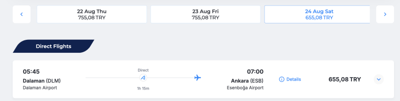 Flights in Turkey with luggage from 1,680 rubles