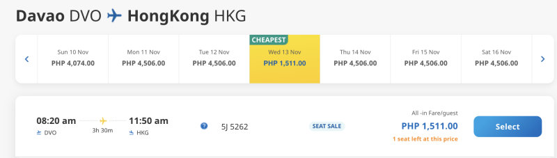 New beautiful flights in Asia from 2,300 rubles for your winter stays: Davao — Hong Kong/Singapore — Iloilo/Penang — Hong Kong